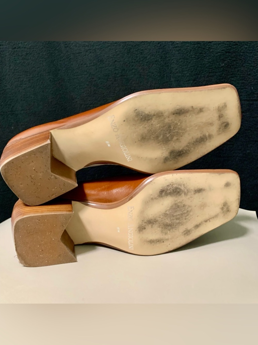 Enzo Angiolini Women’s Loafers Size 8 Leather Upper Square Toe - Picture 5 of 11